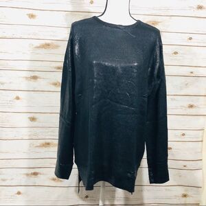 Iman platinum collection women’s knit high low long sleeve tunic top size XL